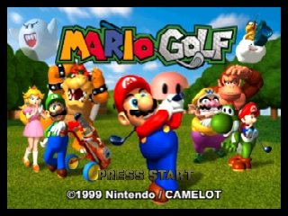 Mario Golf (Europe) Title Screen
